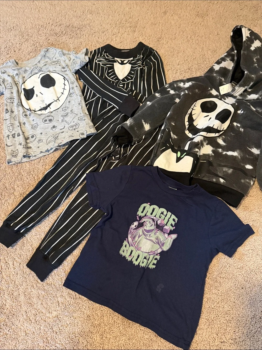 Nightmare Before Christmas Kids Set - Black & Gray